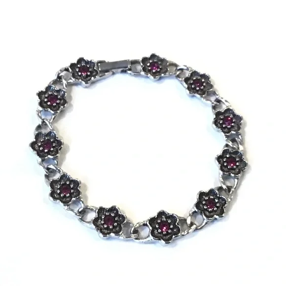 Avon | Jewelry | Vintage Avon Silver Tone Ruby Red  display picture 1